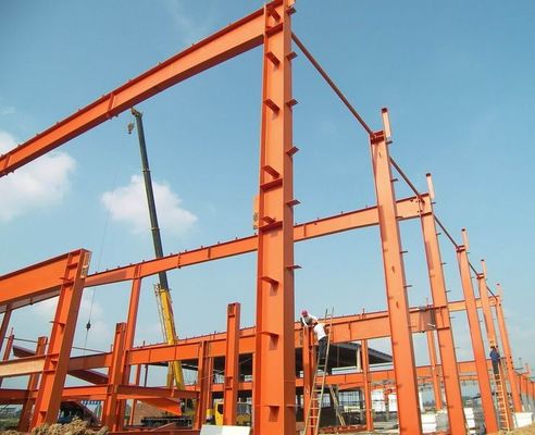 工業用鋼筋構造工房 角鋼製の膝の支架とPVDF帆の仕上げ