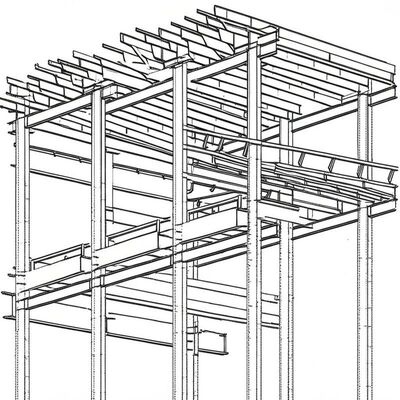 鋼鉄構造建築 鉄筋構造 建築 耐久性やプロジェクトのためのBIM図解ソリューション