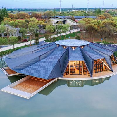 C セクション 鋼製 プリファブリック 鋼製 建物 展示会ホール ODM